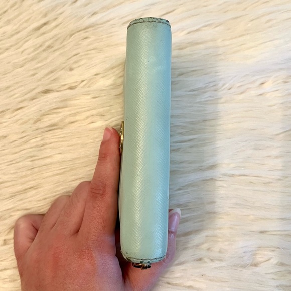 Tory Burch Saffiano Leather Robinson Zip Coin Case/Card/Key Holder - Picture 5 of 9